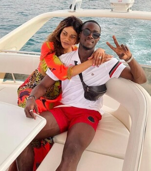 Vanessa Troupah with her husband, Eric Bailly. 